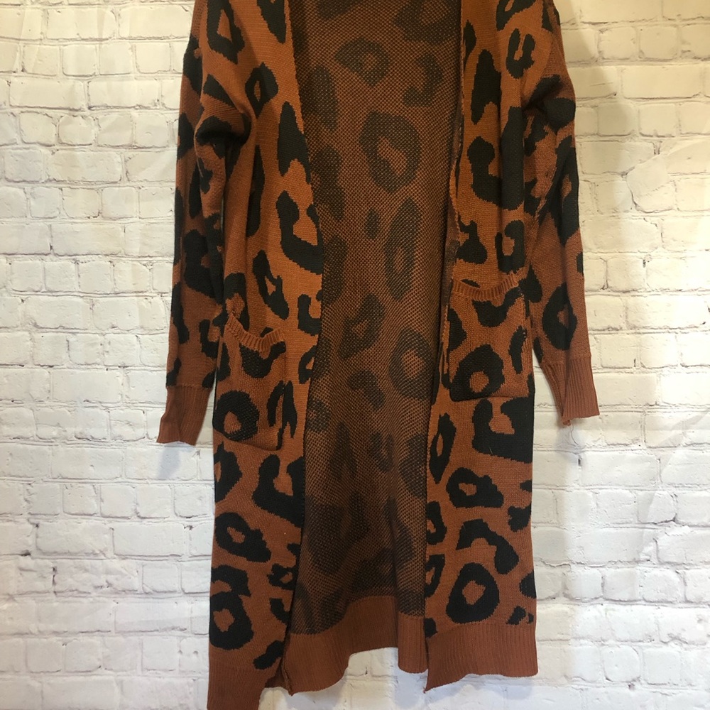 Leopard print sweater